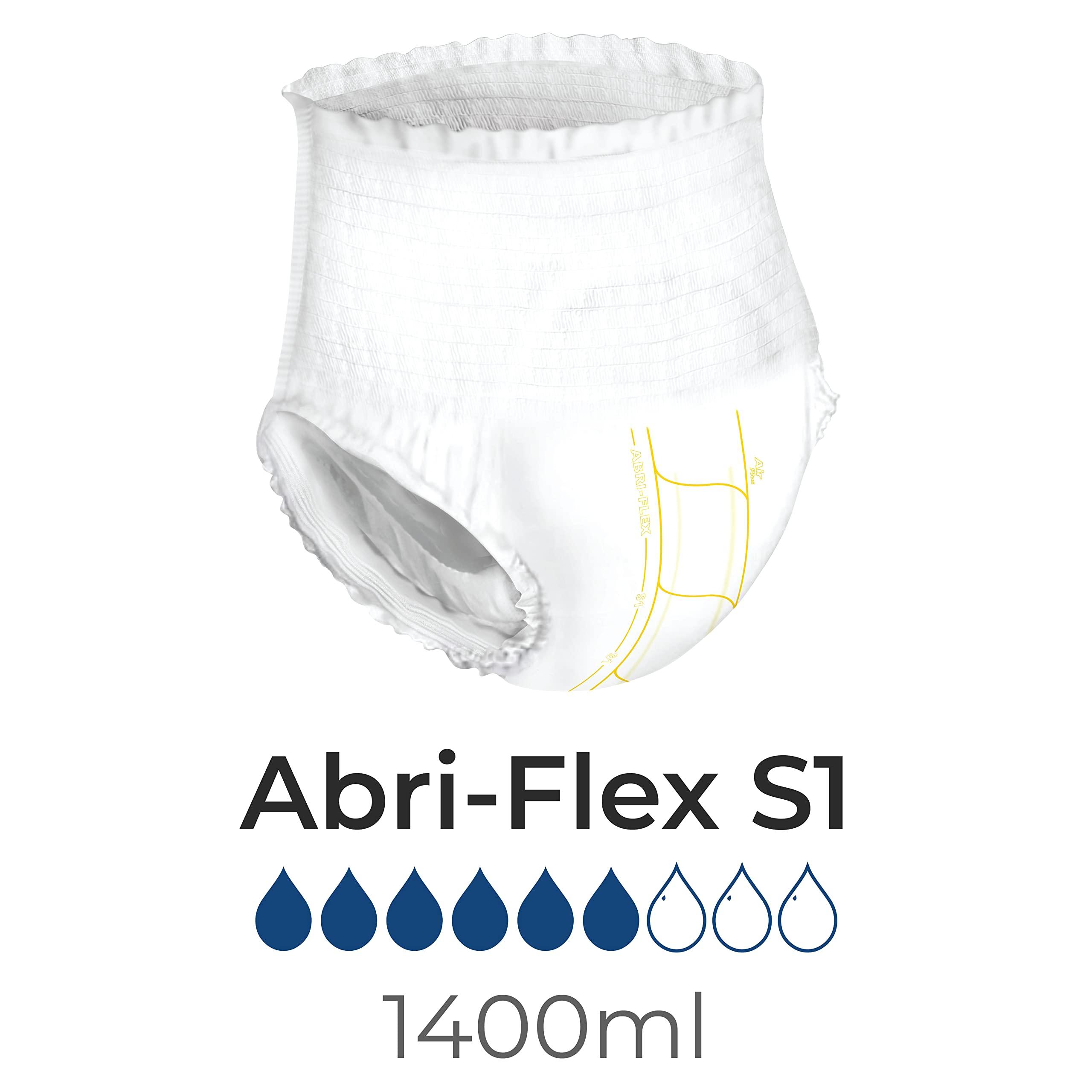 ABENA Abena Abri Flex Premium S1 60-90cm Hip/Waist Size, Pull Up, 1400ml