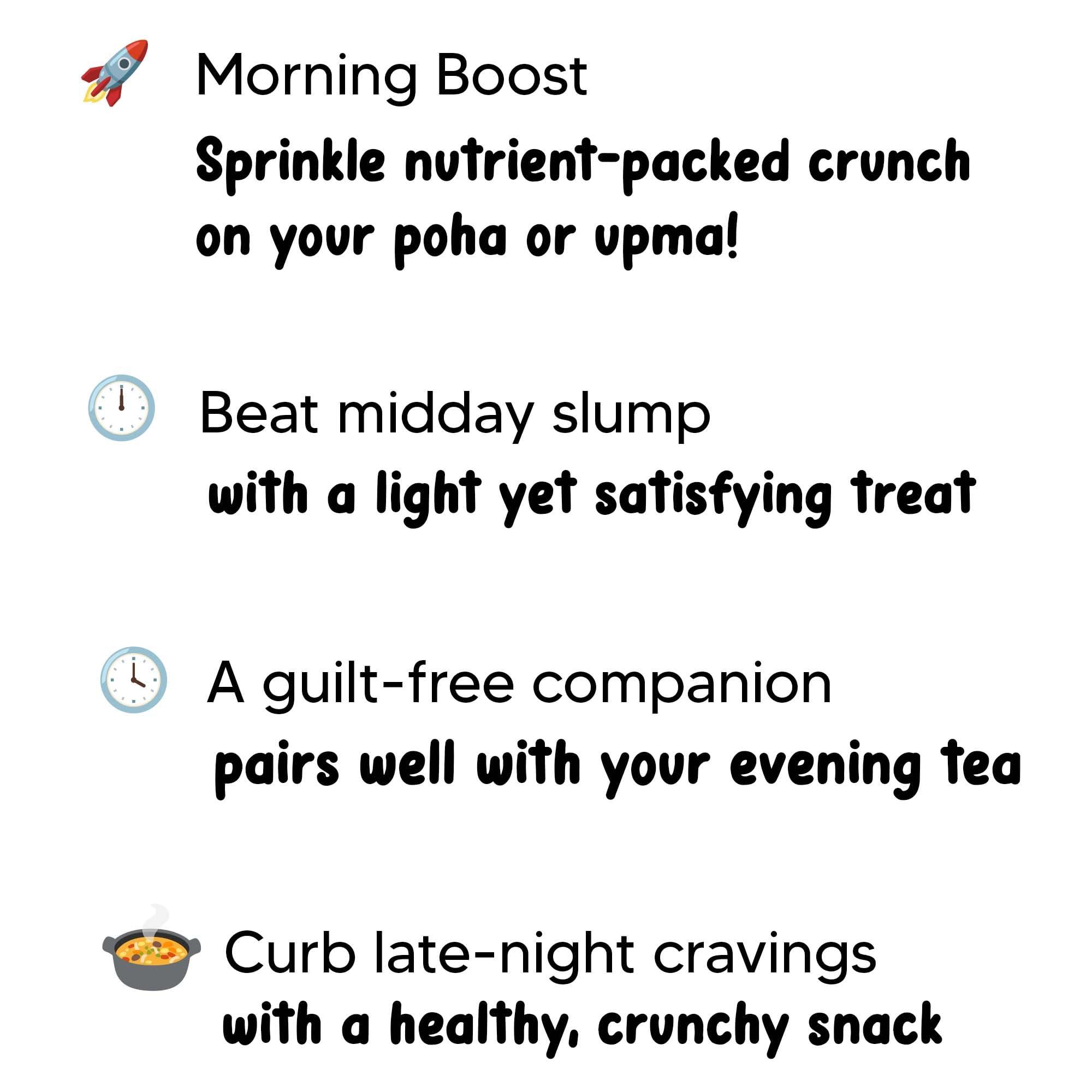 EAT BETTER CO Eat Better Co - Crispy Millet Mixture - Chatapata Healthy Namkeen - Ragi, Jowar, Rice Crispies roasted with Peanuts & Channa (Mast Masala, Super Saver Pack of Four - 400 grams)