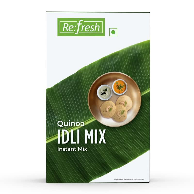 RE:FRESH Refresh Quinoa Idli Instant Mix 200g | Healthy Breakfast Mix | Pure Veg | Authentic South Indian Recipe