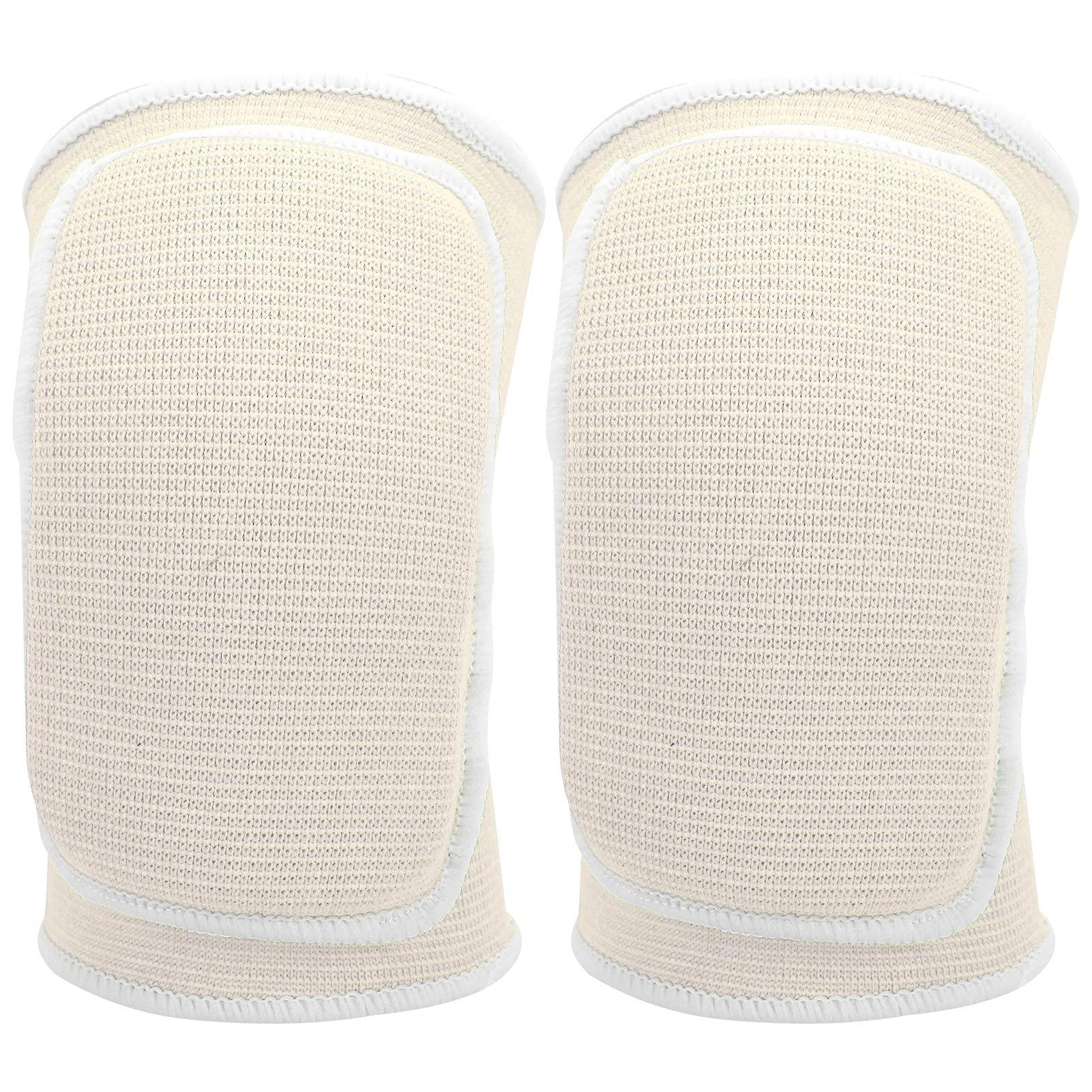 Shanrya Knee Pads, Firm Flexible Knee Pad Basketball Sponge Pad for Sports(White)
