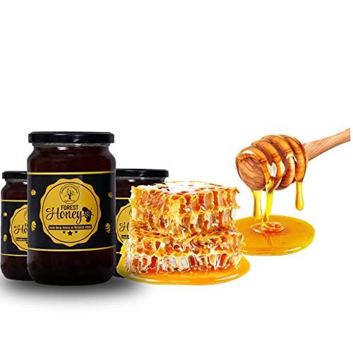 SAMRUDDHI NATURALS SAMRUDDHI NATURALS - Raw Unprocessed 100% Pure Deep Forest DARK Honey from Apis Serena from Western Ghats|Immunity Booster|Lab Tested|-250gms