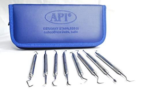 PYRAX PYRAX® API Perio Hand Scaler Set of 8, API Dental Hand Scaler Set