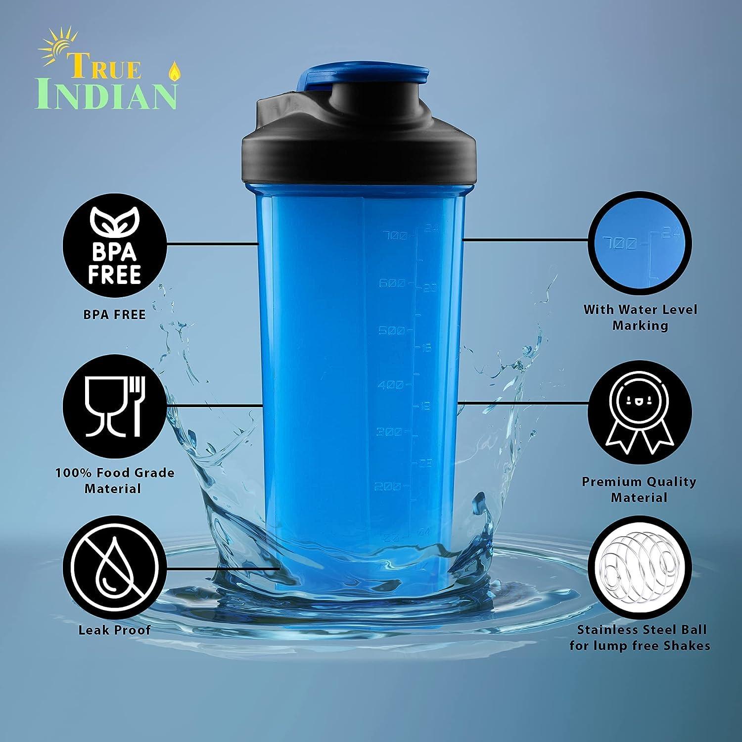 TRUE INDIAN TRUE INDIAN (Pack of 2) Shaker Bottle Combo For Men WORKHARD Shaker With DREAM BIG Sipper Shaker For Protein Shaker Bottle Sipper For Gym Water Bottle Shaker & Sipper Shaker For Men & Women