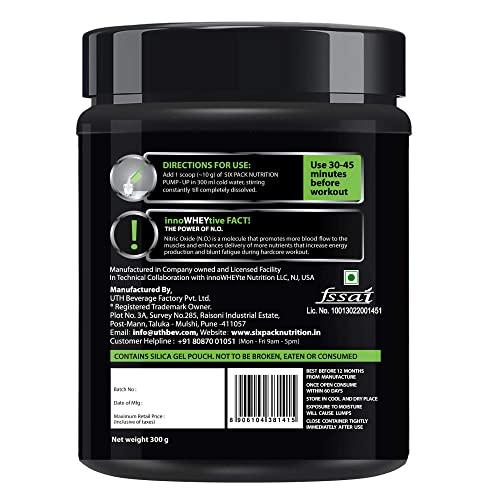 Six Pack Nutrition Six Pack Nutrition Pump UP Pre-Workout Supplement 30 Servings Watermelon (300 g)