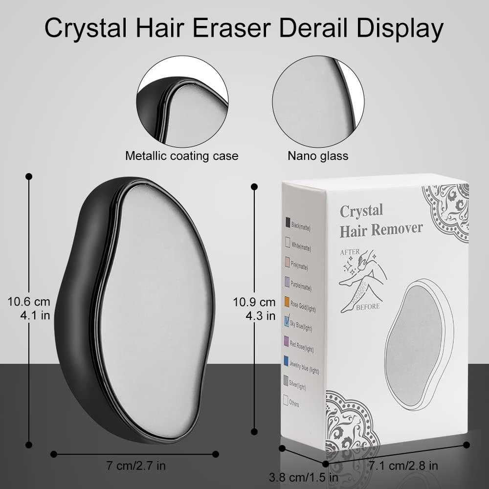 Eaaglo Eaaglo Crystal Hair Eraser For Women And Men,Magic Crystal Hair Remover Painless Exfoliation Hair Removal Tool For Arms Legs Back,Washable Crystal Epilator Without Shaving For Smooth Skin Effect Gifts