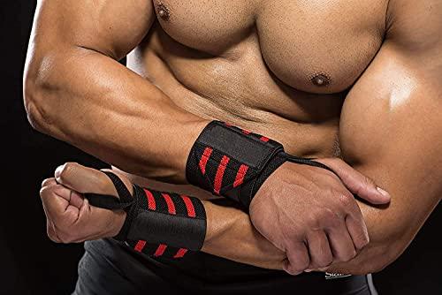 SH enterprises Extent Gym Wrist Wraps Men Gym Women with Thumb Straps Wrist Brace Gym Accessories Men Hand Grip and Wrist Wrap Sport Straps for Gym Weightlifting