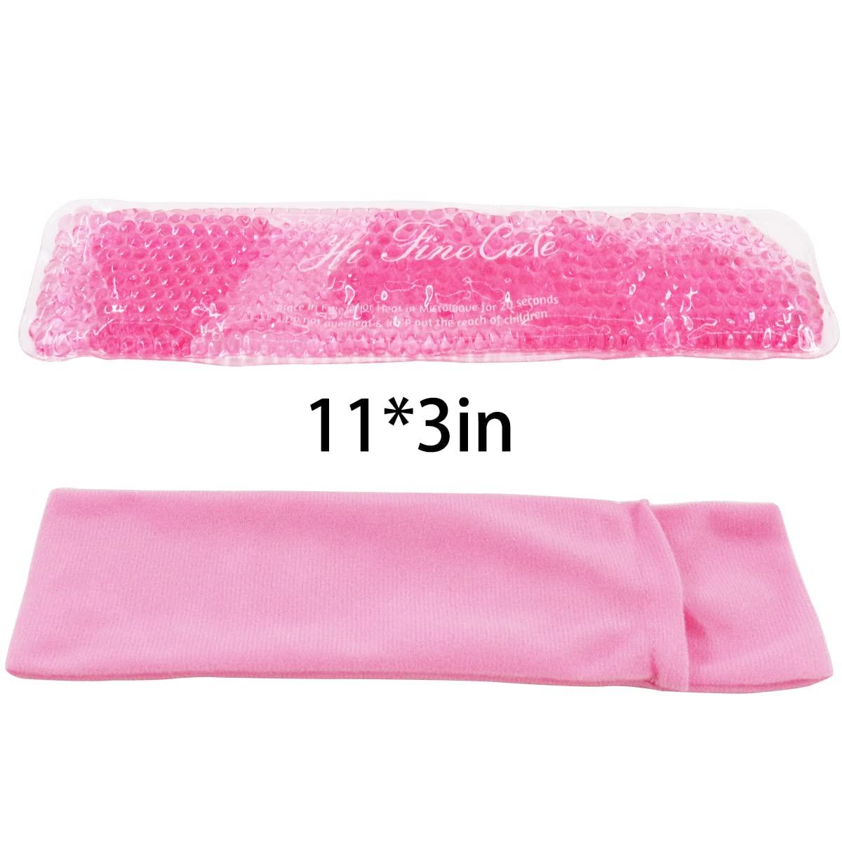 HI FINE CARE Reusable Perineal Cooling Pad,Pain Relief of Postpartum Hemorrhoids, Instant Perineal Cold Pack,Vaginial Ice Pack for Pain Relief(2 Pcs+3 Washable Sleeves/10X2.4in)