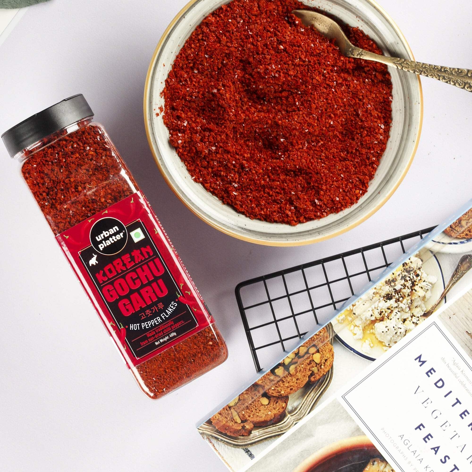 urban platter Urban Platter Korean Gochugaru Hot Pepper Powder 400g [Coarse Ground Korean Dried Chilli Peppers | Smoky & Spicy| Use for Kimchi and Other Korean Dishes]
