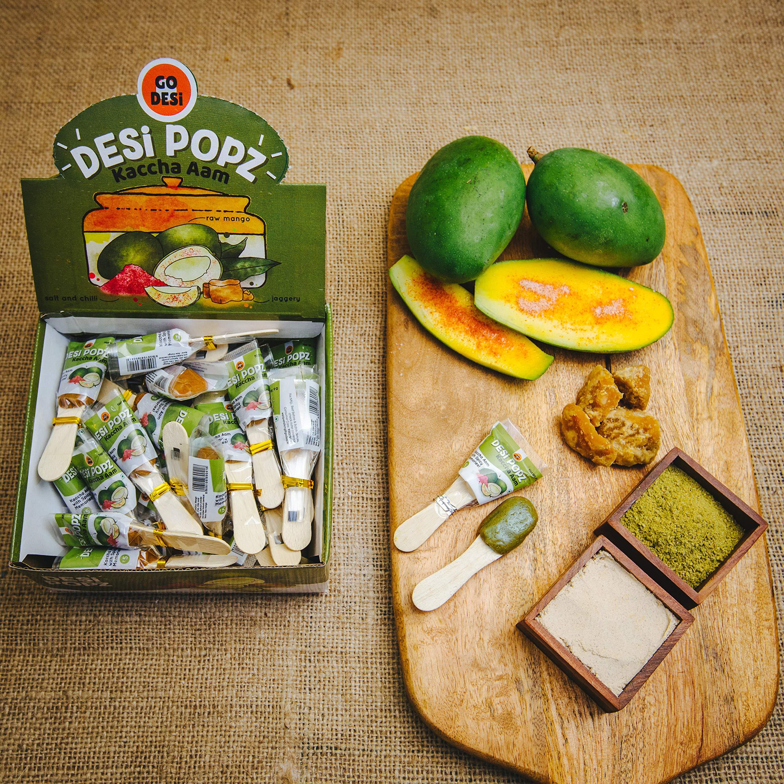 GO DESi GO DESi POPz Candy Combo - Kaccha Aam (40 Pieces) & Imli Pop (100 Pieces)