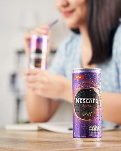 Nescafé Nescafe Mocha Low Fat Milk Coffee Drink, 240 ml, 4 Pack, Purple