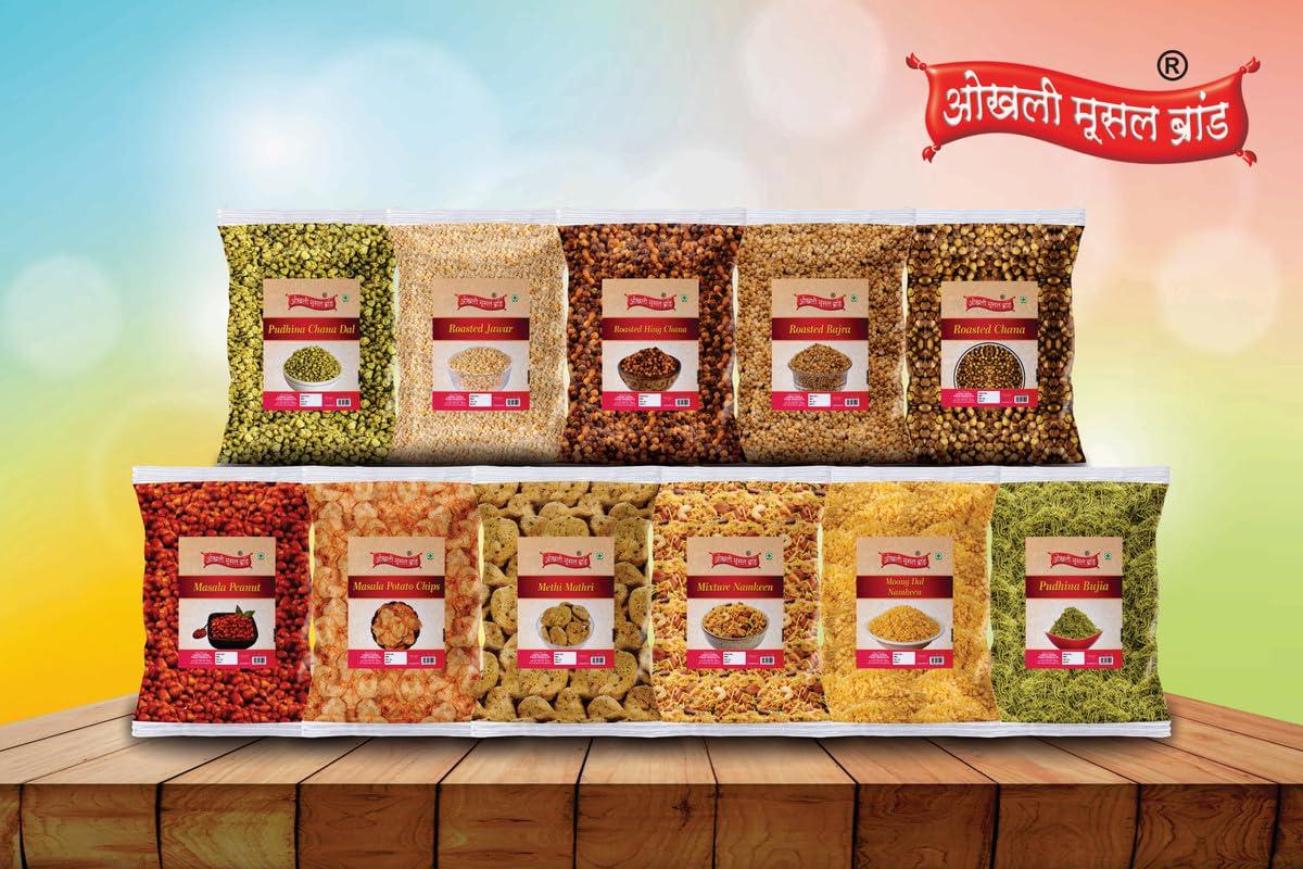 OKHLI MUSAL BRAND OKHLI MUSAL BRAND Zero Number Sev Fine Sev Fiki SEV Namkeen Sev For Bhel Chaat and Sevpuri Chat Papdi Sev Non Spicy Namkeen Nylon Sev-Barik Sev-Sev Puri Bhel Puri Sev-150g*2Pack