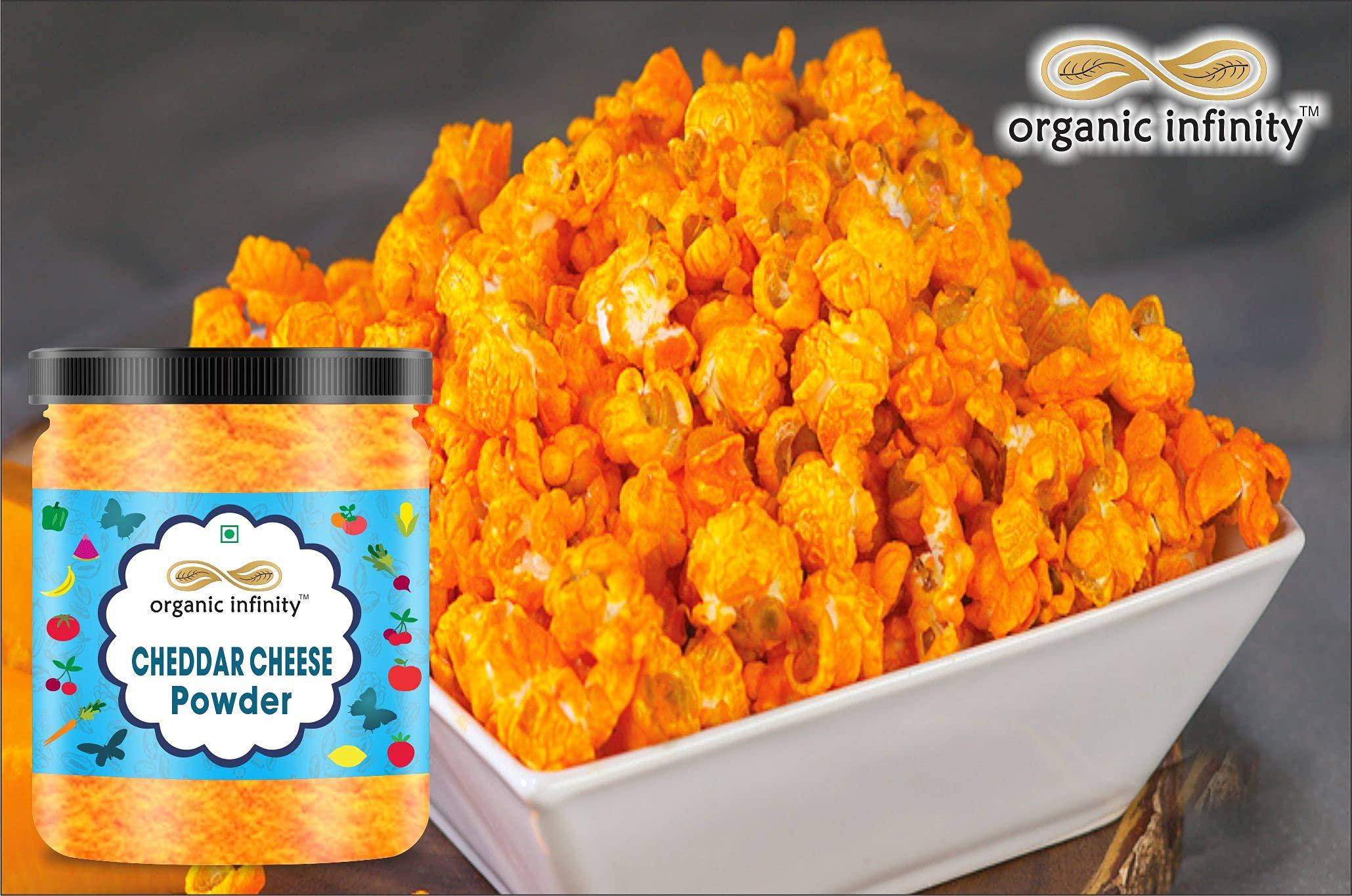 organic infinity Organic Infinity Cheddar Cheese Powder | Cheese Powder for Popcorn - 200 GM By Organic Infinity