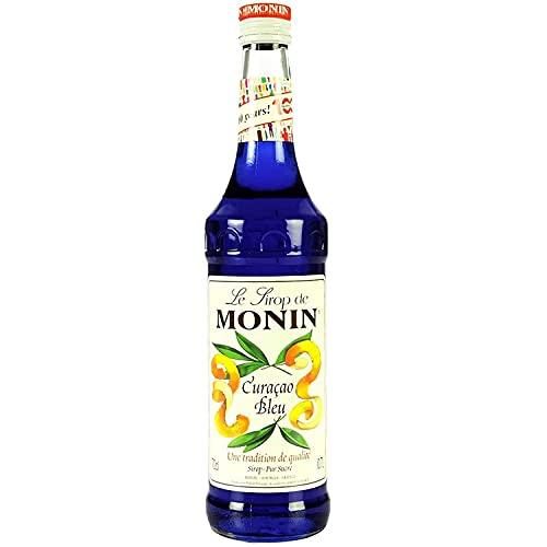 Monin Monin Bright Blue Curacao Flavored Syrup, Medium, 700 ml