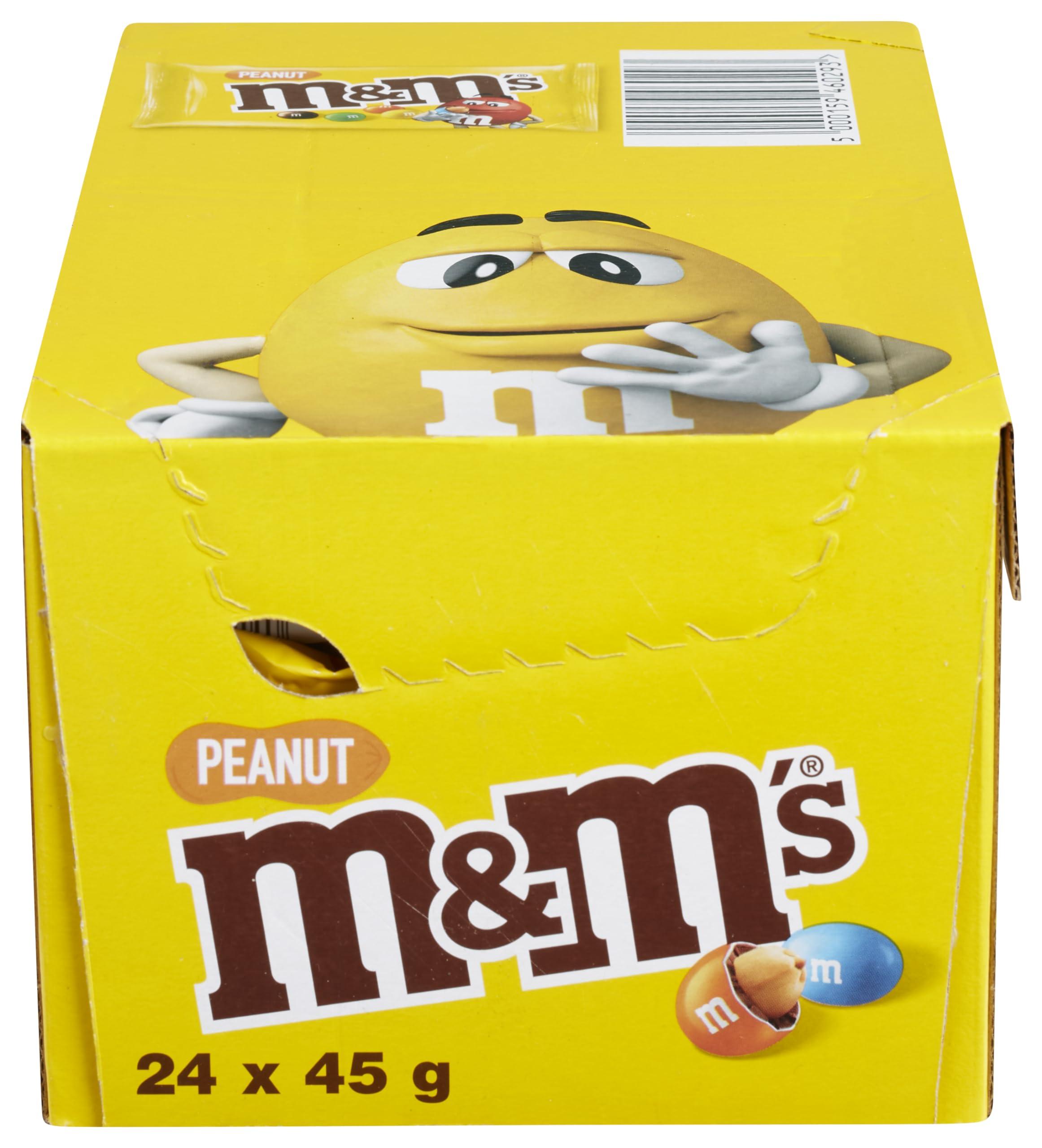 Mars MARS M&M's Peanut Single, 45 g - Pack of 24