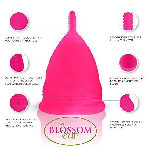 Blossoms Blossom Menstrual Cup (Small, Solid Pink)