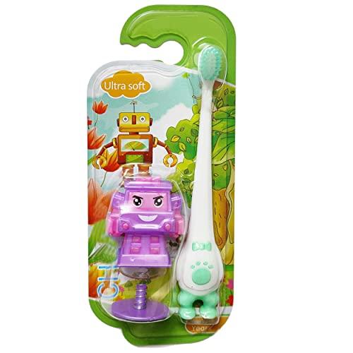 YUNICRON MAX Yunicron Max Kids Soft Bristles Toothbrush with Robot Toy