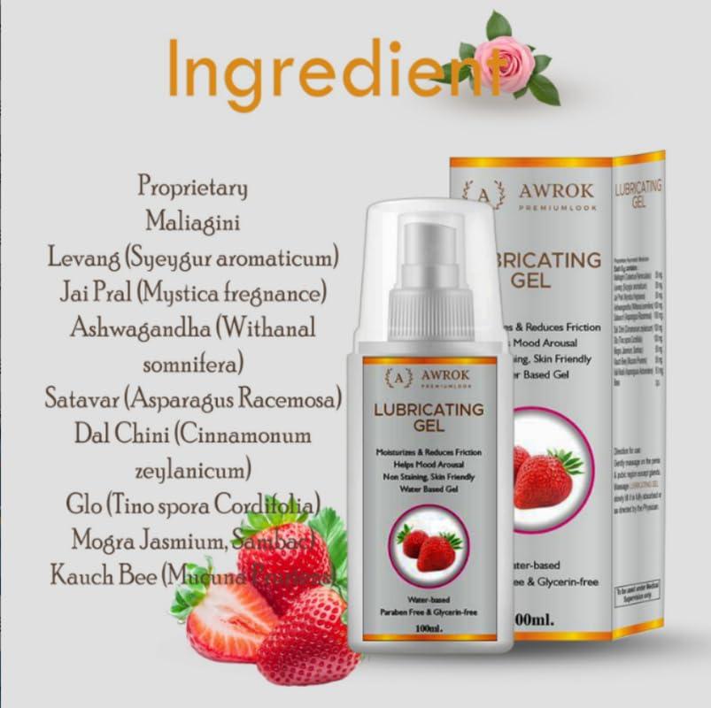 WVHC Organic Natural Personal Lubricant Gel Intimate Sensitive Skin Moisturizer, Non-Sticky And Smooth Experience - 200ML