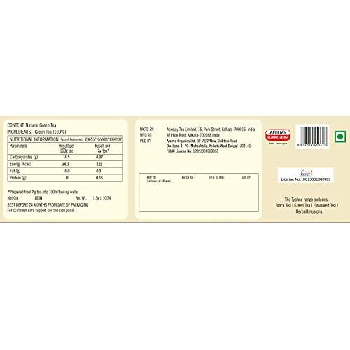 Ty-phoo Typhoo Pure Natural Green Tea Bags, 100 Bags & Typhoo Classic Assam Tea, 100 Tea Bags