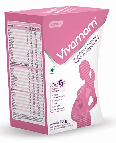 Vivamom Vivamom Maternal Nutrition Supplement in Pregnancy&laction-200gm Chocolate, Pink