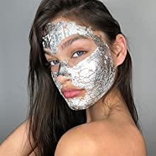 CLASSIC WARAQ CO. Edible Silver Leaf, Pure Chandi Varakh Booklet, 2.5\" by 2.5\'\' inch Edible Foil Gold Foil Paper for Facial, Cake Deco, Spa, Ice Cream, Desserts, Food (10)