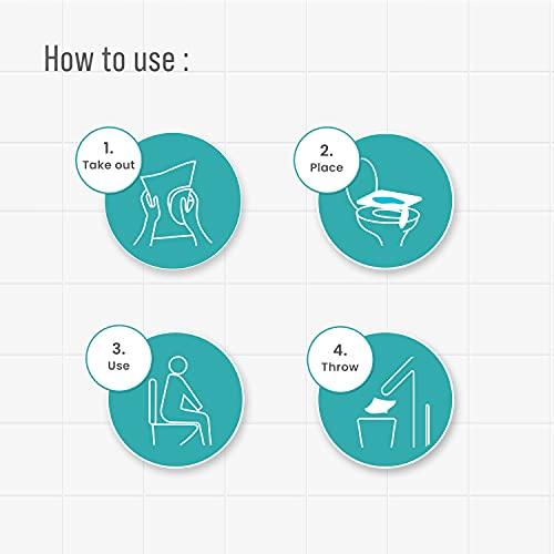 PEE BUDDY PEE BUDDY Disposable Toilet Seat Covers - 30 Sheets | No Direct Contact with Unhygienic Seats| Easy To Dispose| Nature Friendly| Must Have For Women and Men