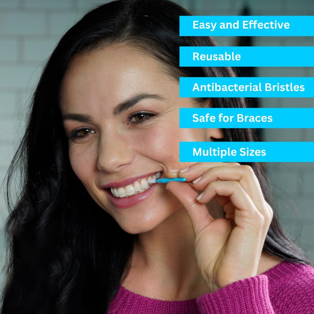 Piksters Piksters Interdental Brushes (10 Pcs/Pack, Size 00 (Pink)) (Pack of 2)