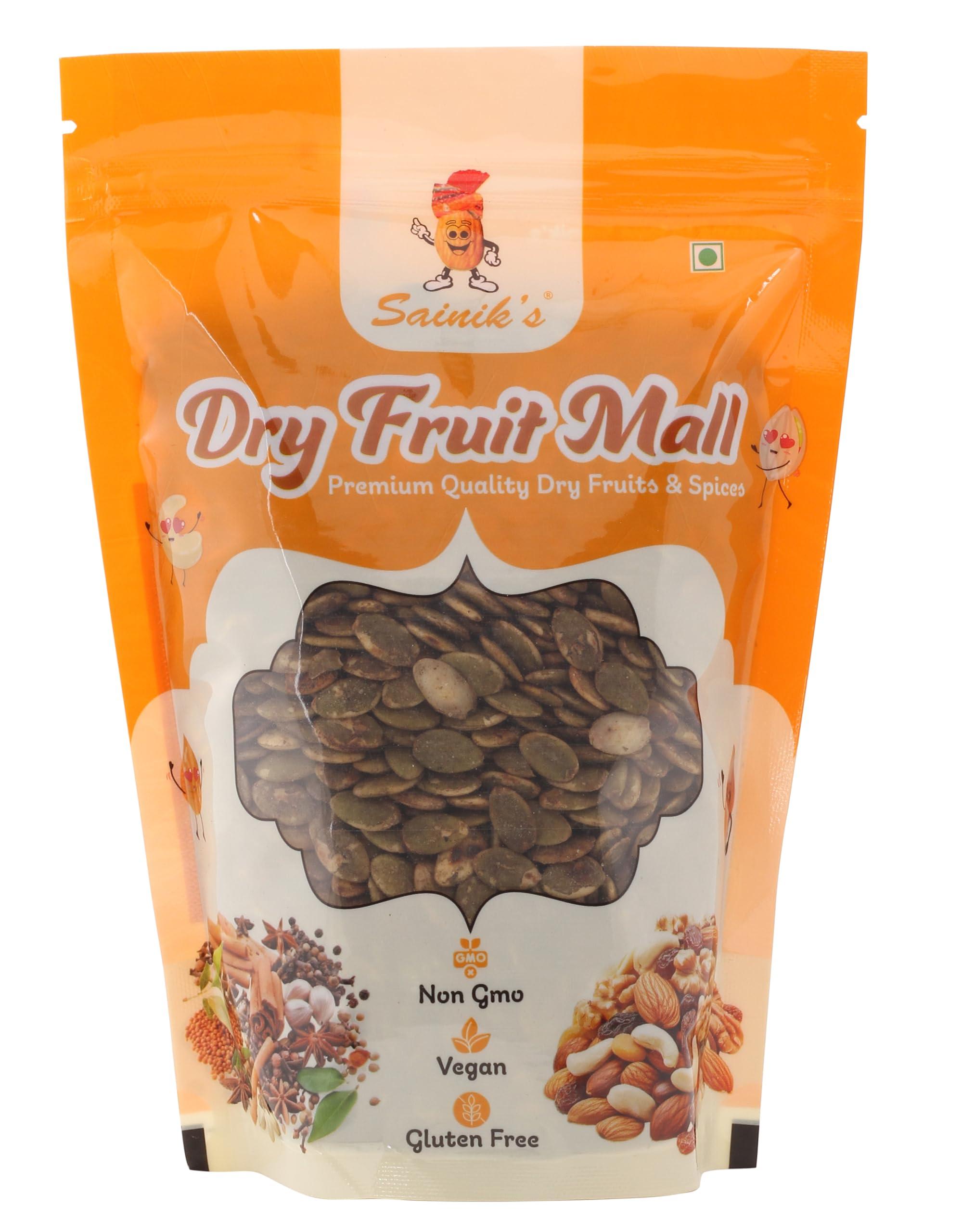 Sainik's Dry Fruit Mall Sainik's Dry Fruit Mall Roasted Salted Pumpkin Seeds / Roasted and Salted Pumpkin Seeds 500-GR