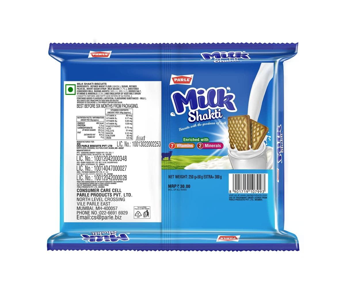 Parle Milk Shakti Parle Milk Shakti Biscuit 350 gm Pack