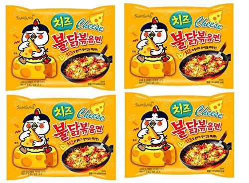 Sam Yang Sam Yang Buldak Cheese Hot Chicken Flavour Ramen Instant Korean Noodles - 130Gm X Pack Of 4 (Imported)