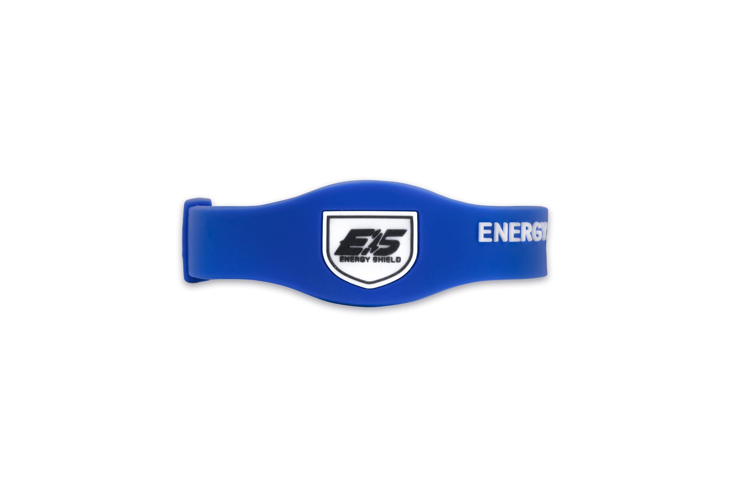 ENERGY SHIELD ENERGY SHIELD Wristband Energize-Pro Negative Ion Band for Men and Women Silicone Bracelet Blue Colour (Medium)