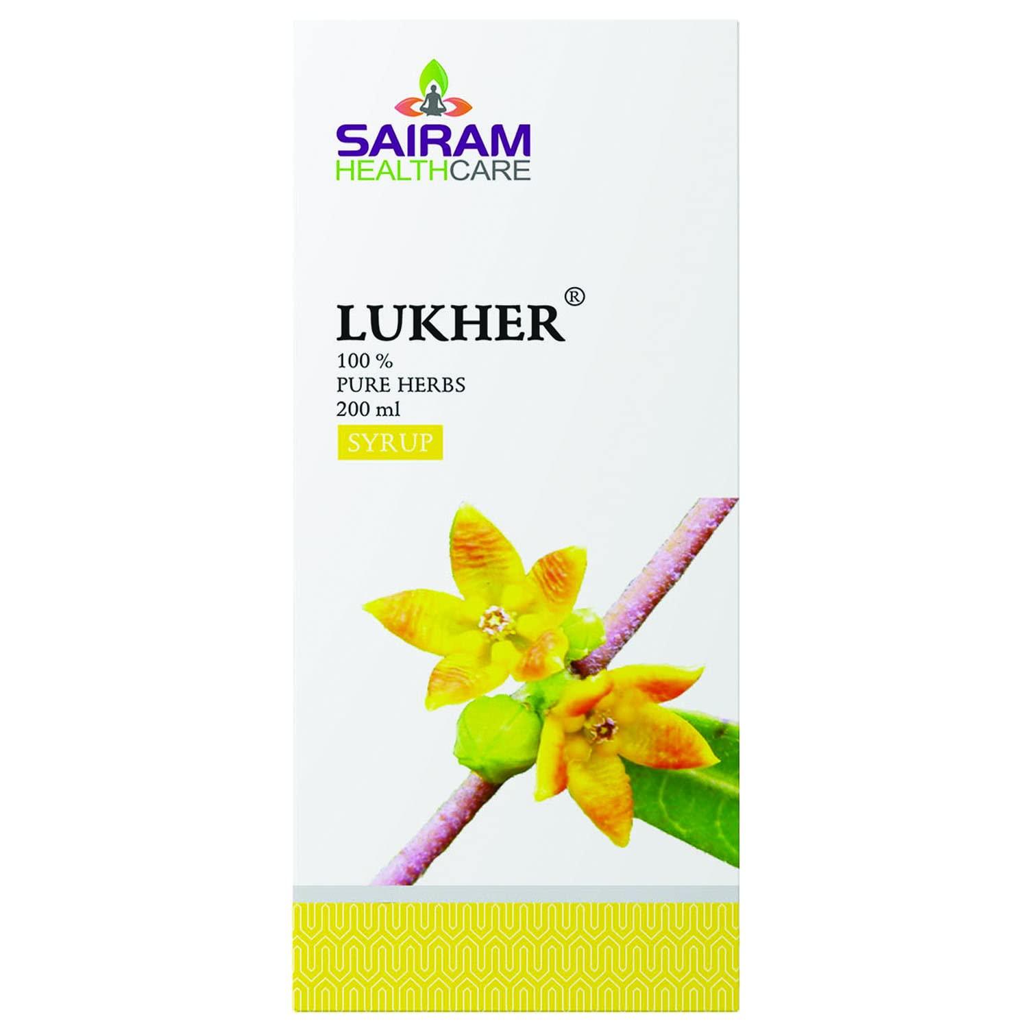 LUKHER Lukher Syrup for Blood Purifier - Ayurvedic Syrup for Acne & Pimples, Skin Blemishes, Boils, and Skin Allergies - Natural Supplements Composed of 100% Pure Herbs (200 ml (Pack of 1))