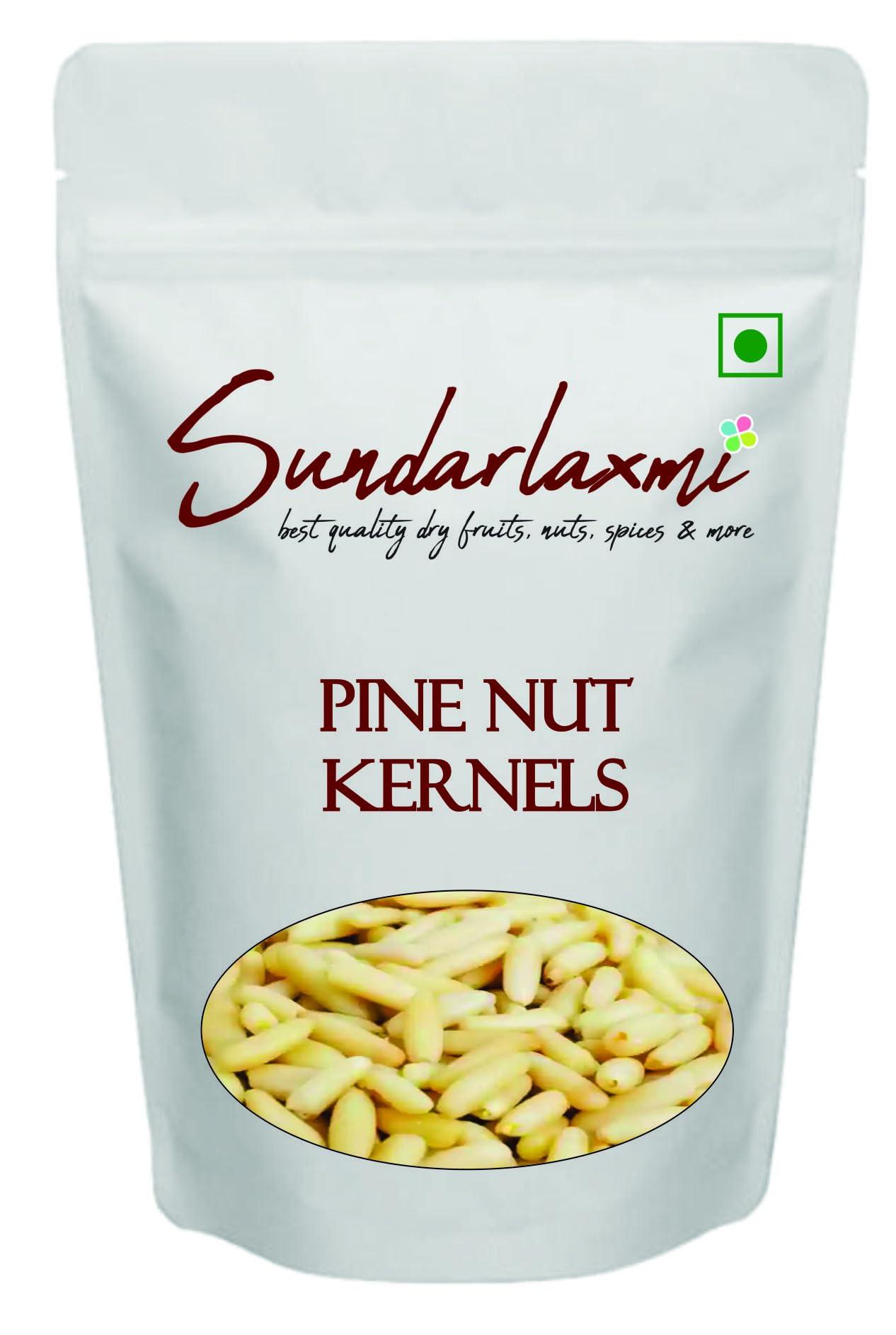 SundarLaxmi SL Pine Nuts Without Shell | Chilgoza Dry Fruit - 50g