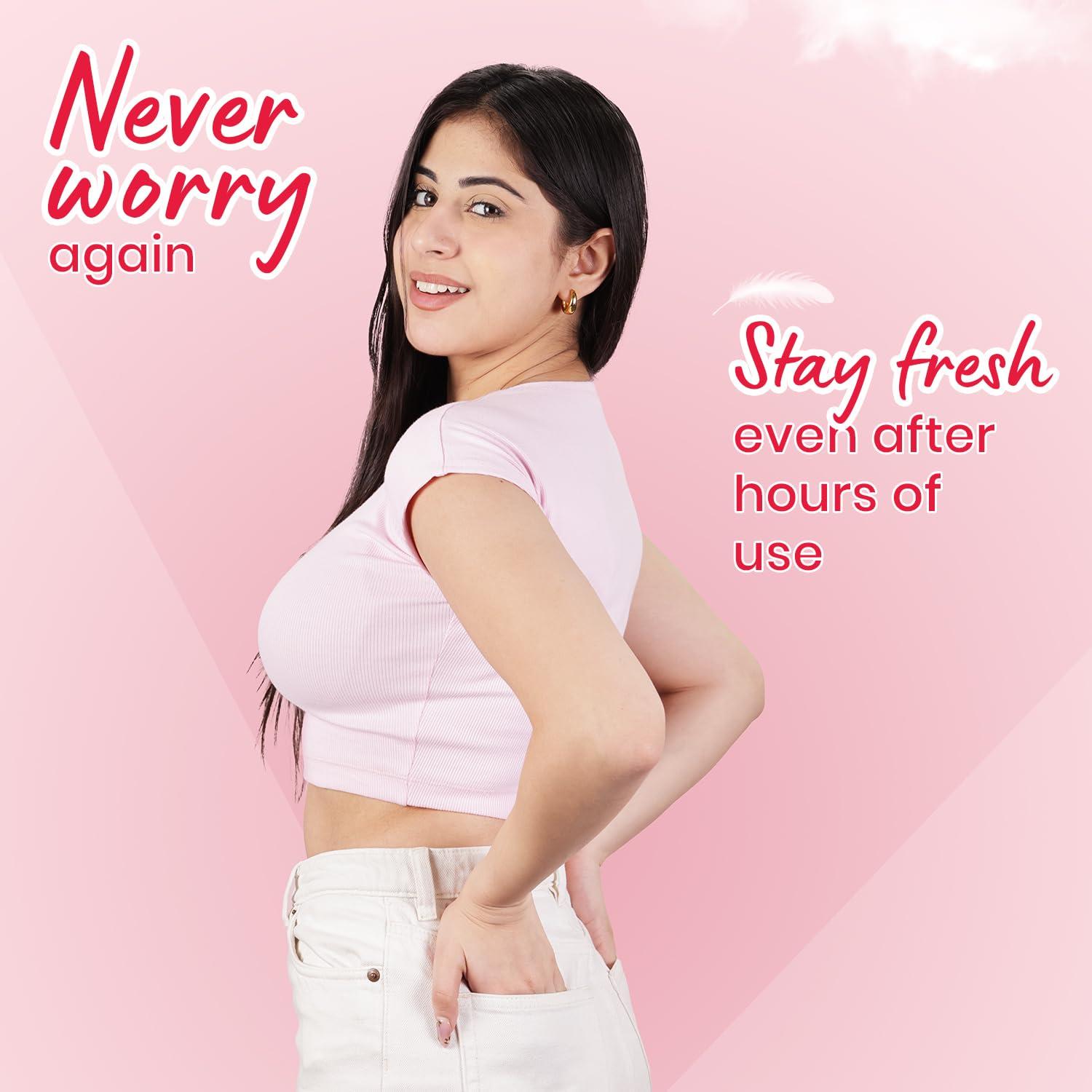 DRYVEL Dryvel Ultra Sanitary Pads | Sanitary Napkins for Women | Sanitary Napkins with Wider Wings | Breathable Cotton Pads Sanitary Napkins | Pee Safe Sanitary Pads Pack of 6 (8 Pads each)