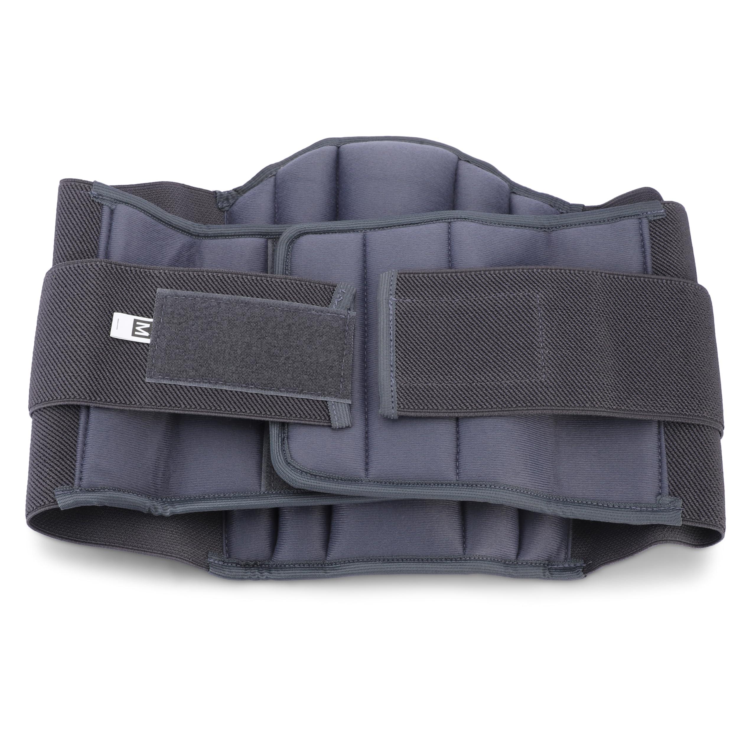 DR. DOC DR. DOC Sigma Grey Ls beltLumbo Sacral Belt with Dual Strapping | Back Support for Lumbar Spine, Lumber Support Belt for Pain Relief, Back Brace for Men/Women, Old people (XL)