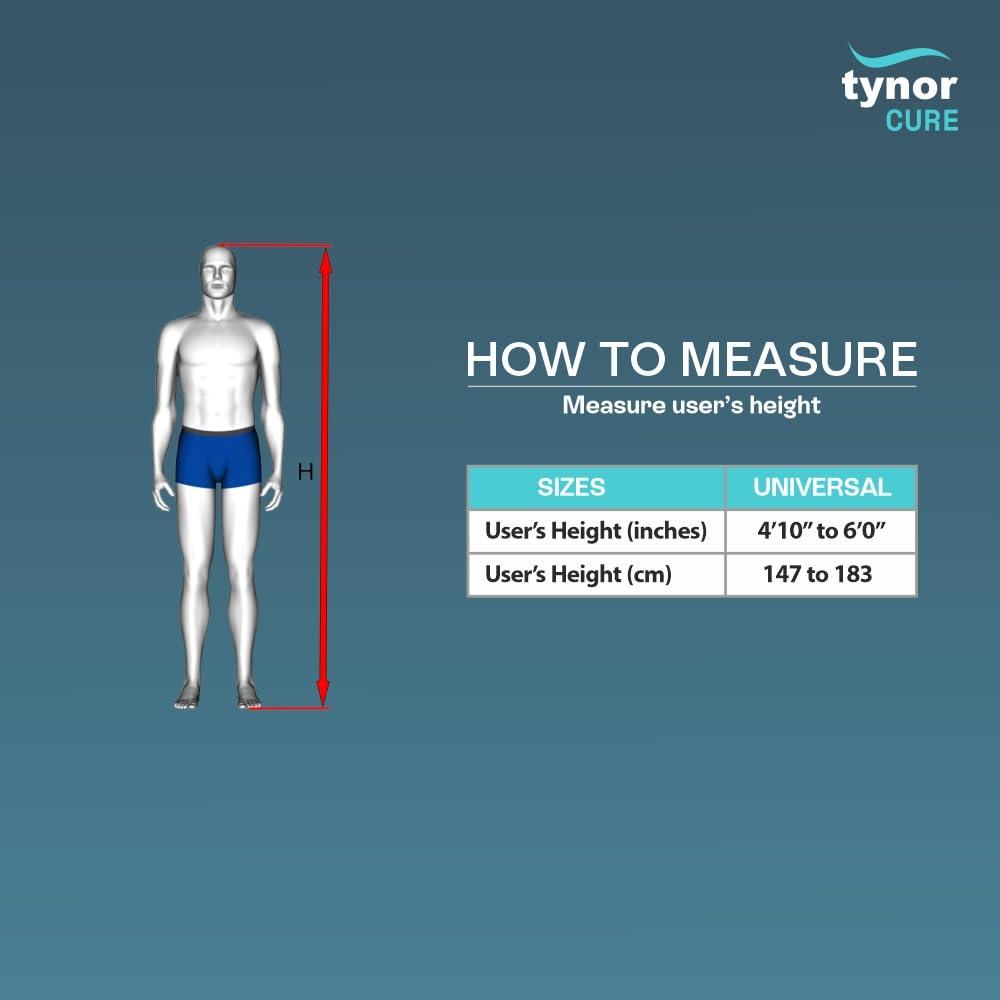 TYNOR Tynor Commode Chair Ergo | Ergonomic Design for Comfort & Stability |Portable & Foldable Toilet Chair for Elderly & Disabled | Universal Size, Set of 1 (Grey)