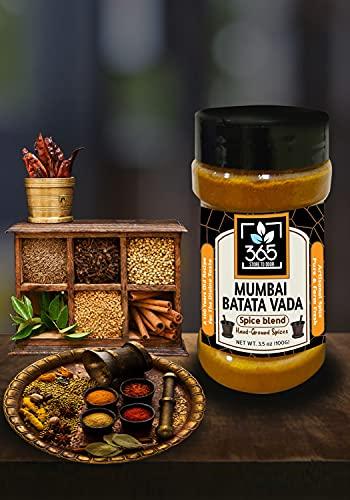 365 STORE TO DOOR 365 STORE TO DOOR Indian Spice - Mumbai Batata Vada Masala, 100 gm | Homemade Powdered | for Healthy Cooking | Ready to use | All Seasonings Spices | Pure & Hygiene | Mumbai Special Taste | Spice Mix