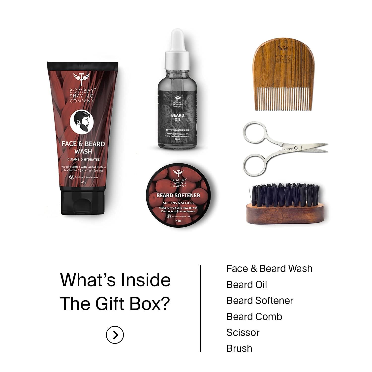 Bombay Shaving Company Bombay Shaving Company Beard Maintainience Care Starter Kit with Charcoal Face Wash