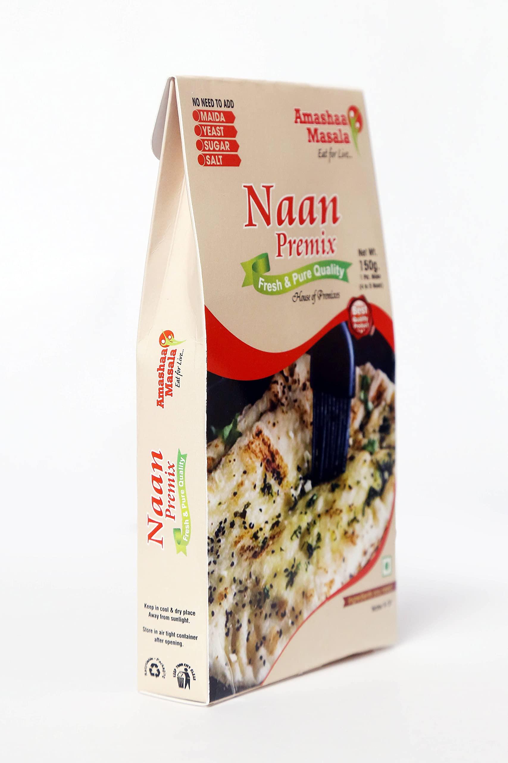 Amashaa Masala - Eat for Live Amashaa Masala Naan Premix | 150g | Ready to Cook | Gluten Free