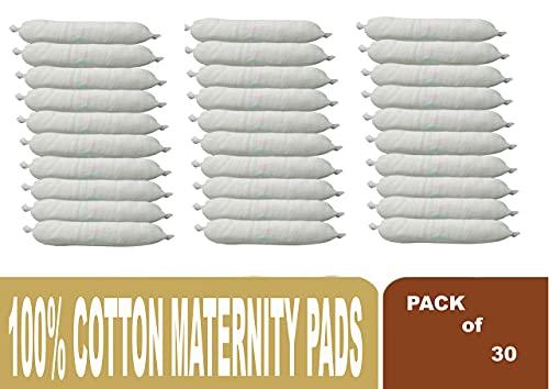 Unicare Products Maternity Pad With Belt 100% Cotton Pads Sanitary Pad Pantyliners (30)