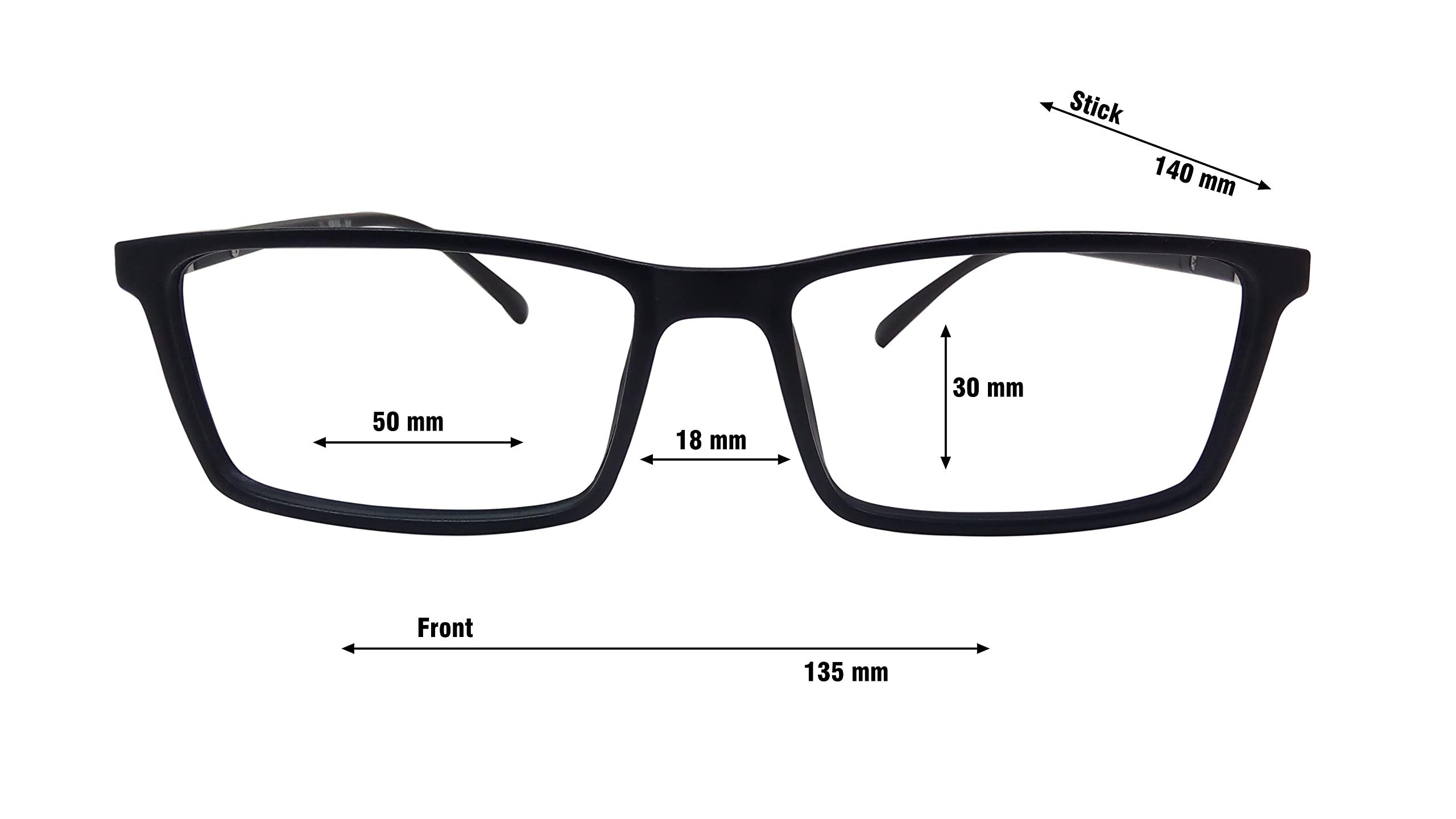 N Specs N Specs anti reflective glasses black mat coloured tr fully light weight ractangle type unisex frame with zero power reflection free computer glasses (Green Anti Reflected Glass)