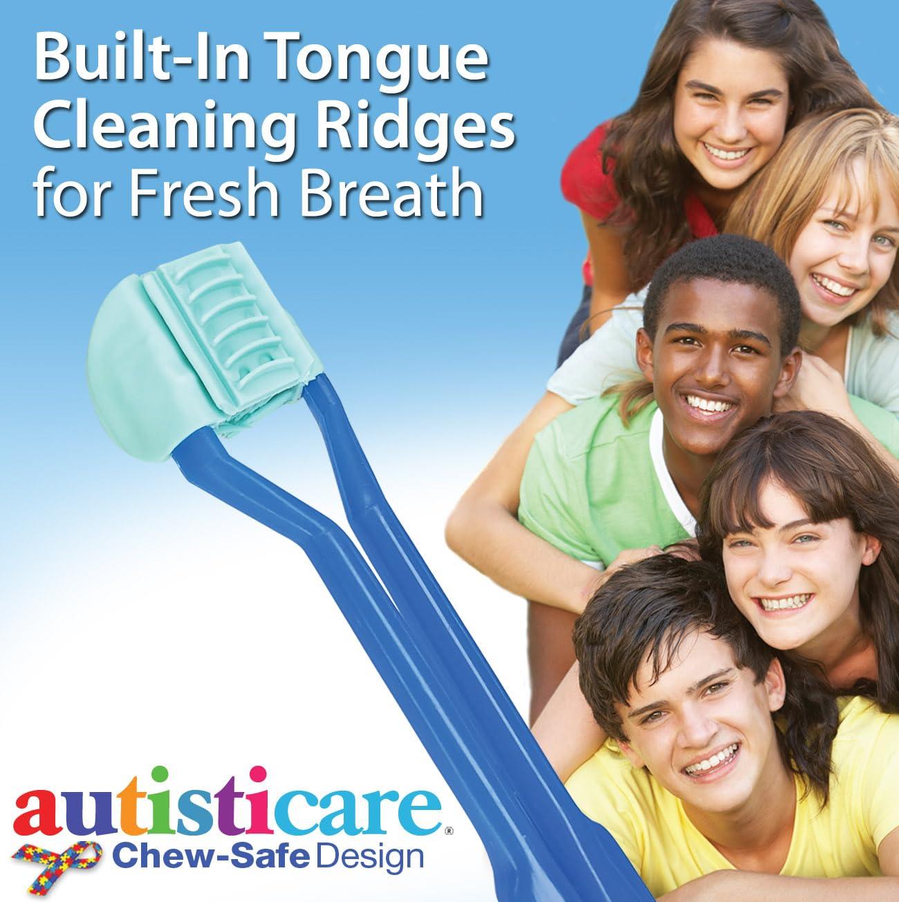 autisticare autisticare for Special Needs | The Only Child-Safe 3-SIDED Toothbrush | Made in USA | Fast, Easy & Clinically Proven | Autism ASD Autistic Asperger Therapy Parent Child Caregiver Tactile Sensory Calm
