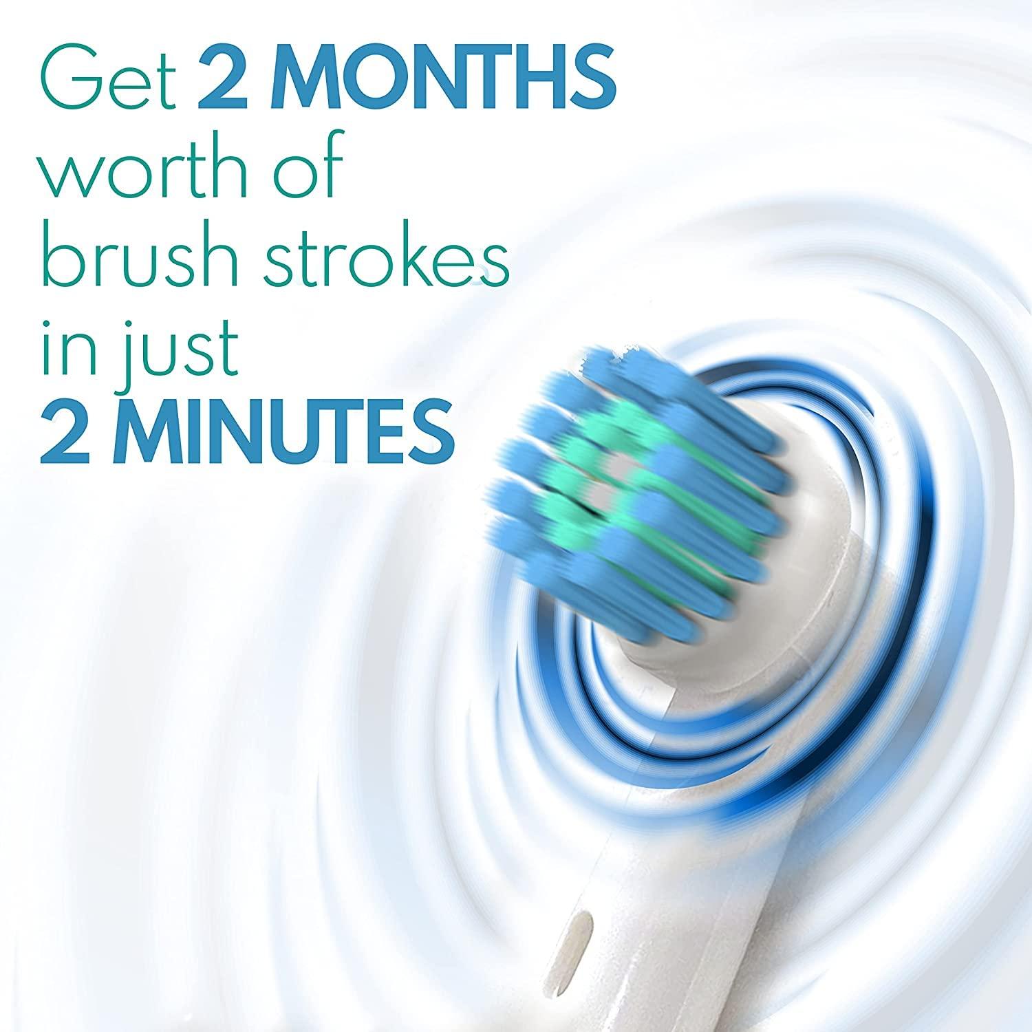 Alayna Toothbrush Replacement Heads Compatible with Oral B Braun, Pk of 8 Best Professional Brush Heads for Oralb Kids, Soft, Sensitive, Triumph, Pro 1000