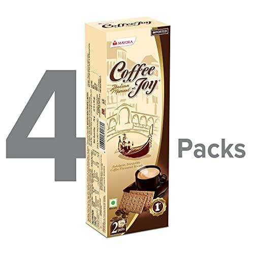 MAYORA COFFEEJOY COFFEE JOY - Super Tasty Coffee Thins Biscuit - 78gm |39gm x Pack of 2| |Pack of 4|