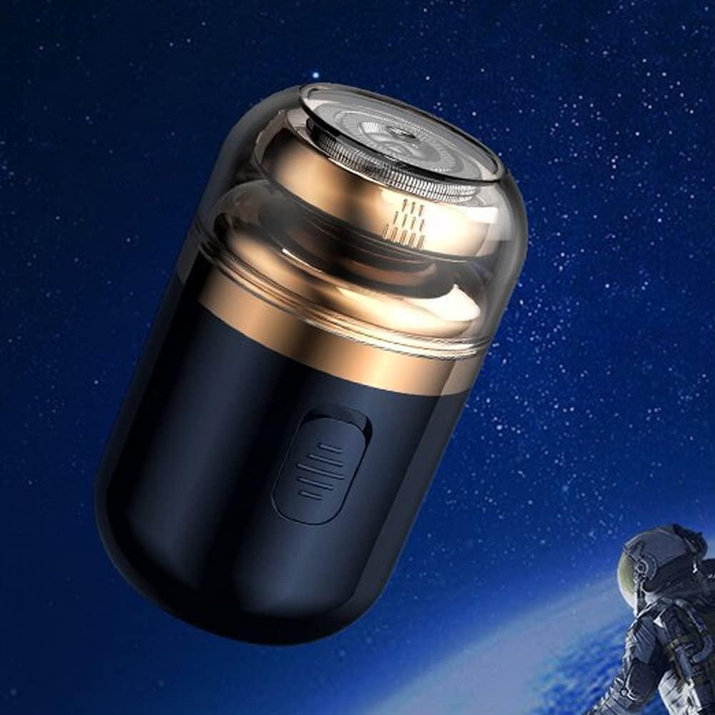 Tookie Tookie Mini Electric Shaver, Portable Automatic Razor For Men, Portable Pocket Shaver, Usb Rechargeable Rotary Shaver For Home, Car, Travel(Black)