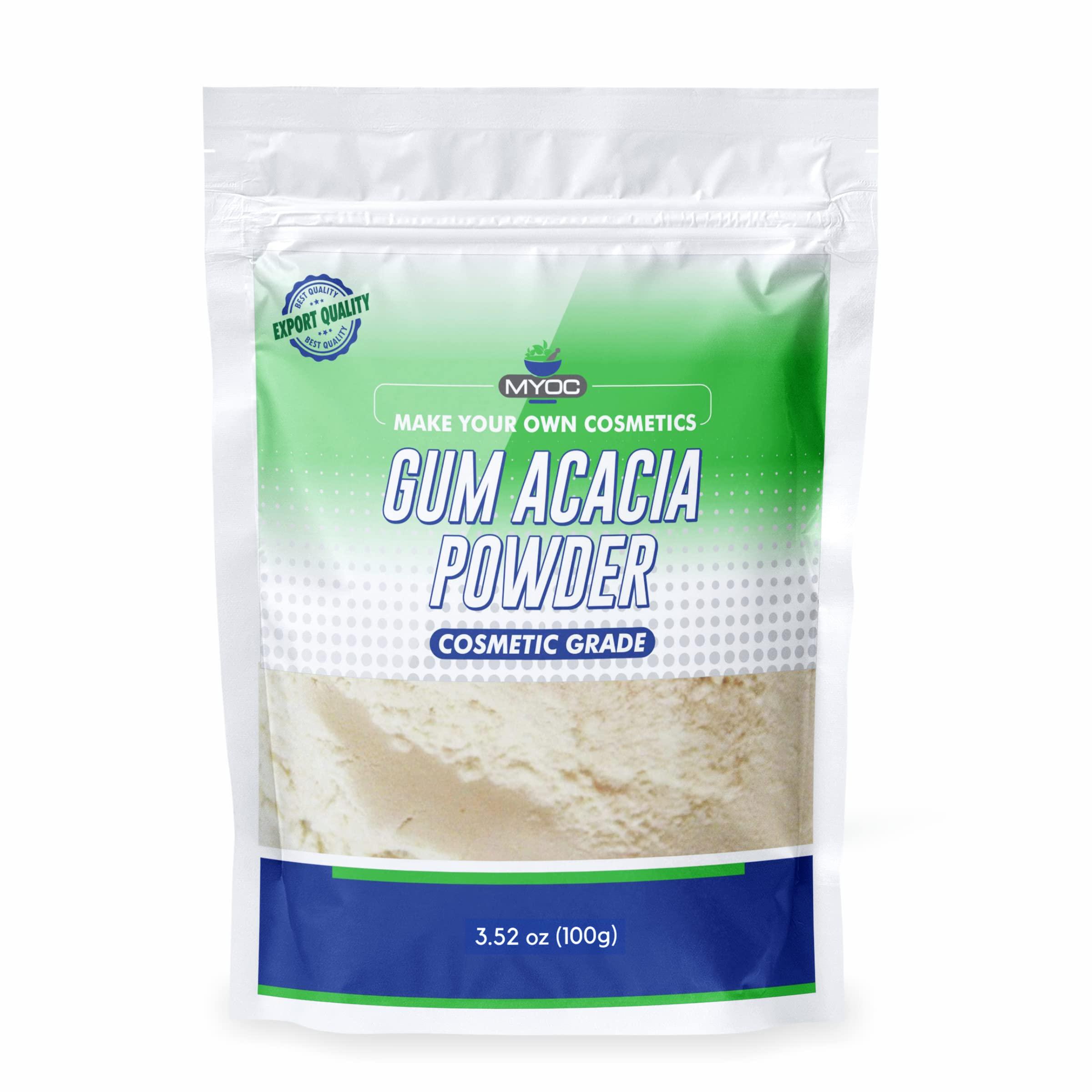 MYOC Myoc Gum Arabic (Acacia) Powder 100 gm, Pure Original Ingredients Gum Arabic Acacia Powder, Powdered Gum Acacia, Gum Acacia Powder Organic, Cosmetic Thickener, DIY Ingredient, Art & Craft
