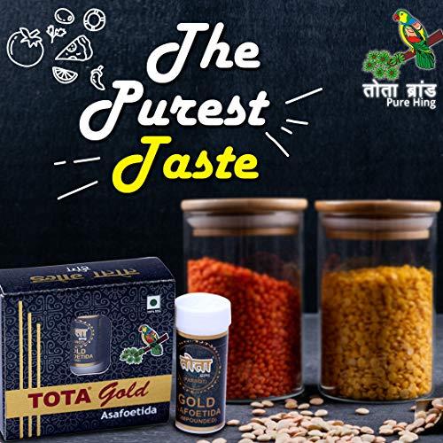 TOTA Tota Gold 100% Pure Hing Crystals - 14gm | Gluten Free Inguva Powder - Tazaki Asfotedia Whole - Combo Pack of 2 () Heeng Pure
