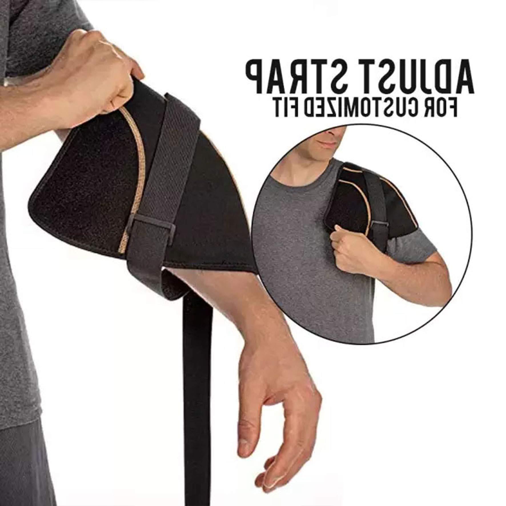 pee pee Rapid Relief Copper line Wraps Muscles Fit Neck Support Belt Hot/Cold Ice Pack Rapid Relief Wraps Muscles Fit Belt Posture Compression Shoulder Support for Pain Relief