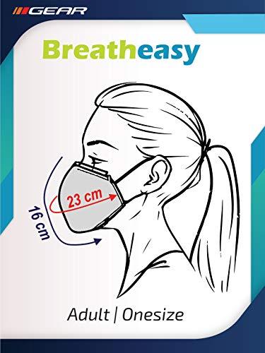 Gear Gear BREATHEASY G95 Women's Reusable & Washable 6 Layer NABL Certified Outdoor Protection Face Mask (Pack of 2) Smudge Art, Floral Vibe