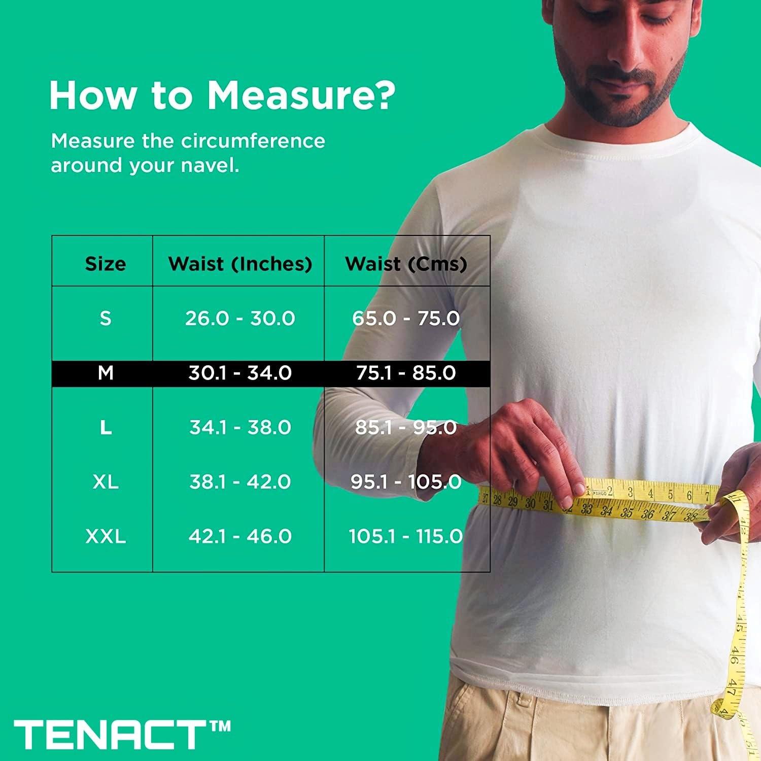 TENACT TENACT Neoprene Premium Lumbar Support Belt For Backpain Relief Compression Lumbo Sacral Dual Strap Adjustable Posture Belt For Men And Women (Xxl)