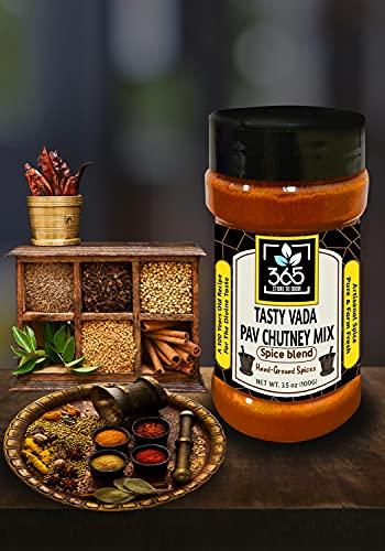 365 STORE TO DOOR 365 STORE TO DOOR Indian Spice – Tasty Vada Pav Chutney Mix Masala, 100 gm. | Homemade Powdered | for Healthy Cooking | Ready to use | All Seasonings Spices | Pure & Hygiene | Spice Mix